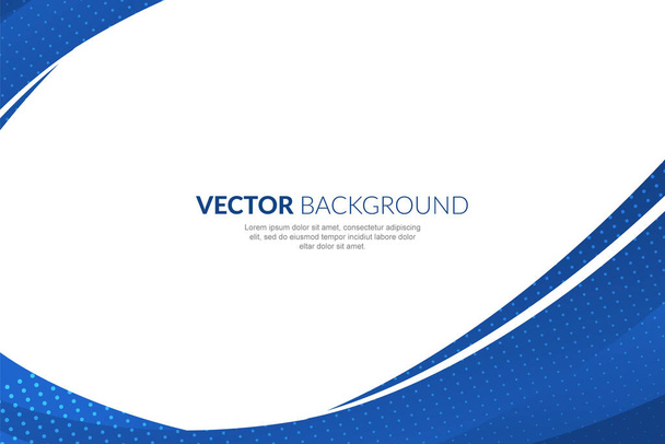Modern wavy business style background - Vector, Image