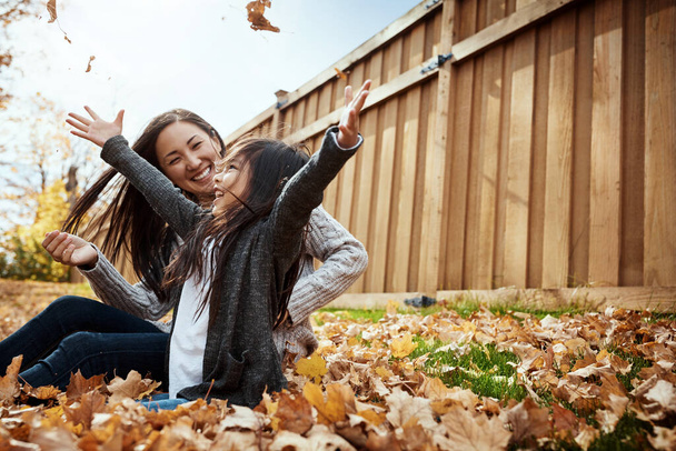 Days like these were made to be outdoors. an adorable little girl enjoying an autumn day outdoors - Photo, Image