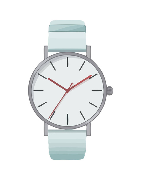 елегантний наручний годинник в сучасному стилі ізольований
 - Вектор, зображення