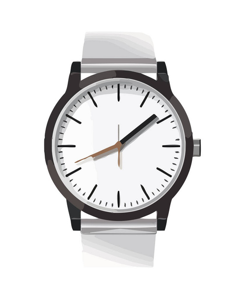 modern wristwatch timer on white background icon isolated - Vector, Imagen