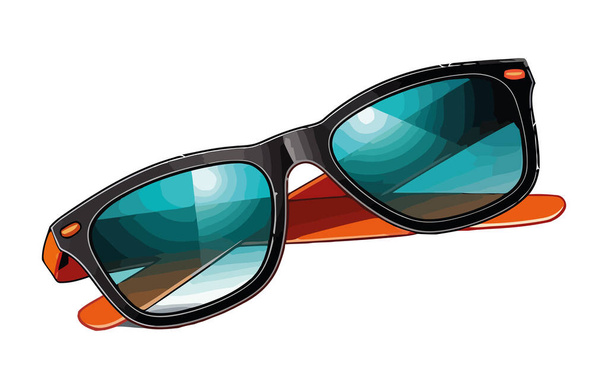 Ochranné brýle pro letní módu a zábavné ikony izolované - Vektor, obrázek