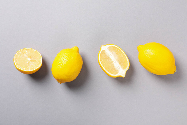Concept van smakelijke citrusvruchten - heerlijke citroen - Foto, afbeelding