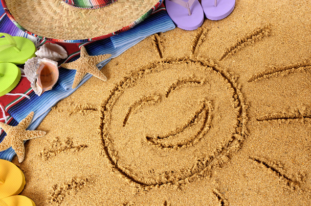 México sonriente sol de playa
 - Foto, imagen