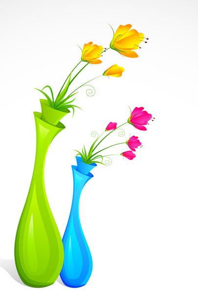 vaso de flores
 - Vetor, Imagem