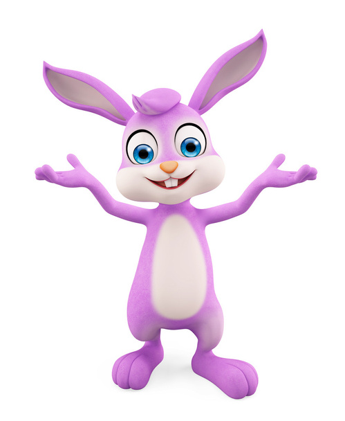 Easter Bunny with presentation pose - Photo, Image