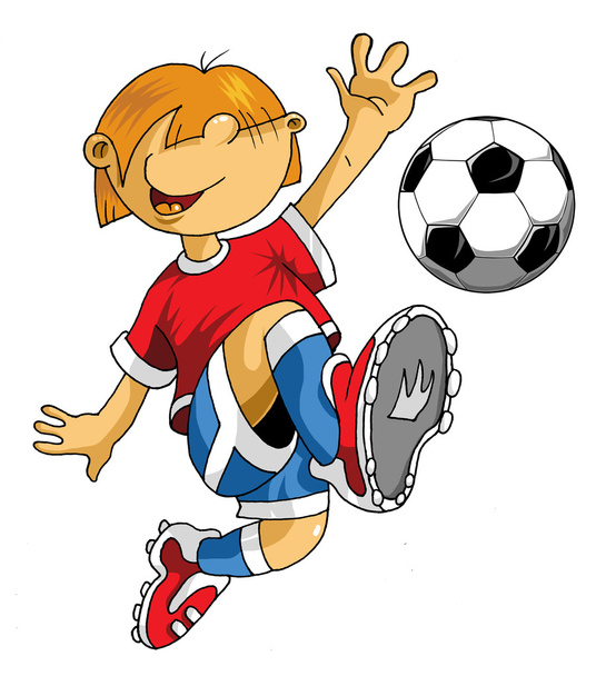 Soccer little player - Вектор, зображення