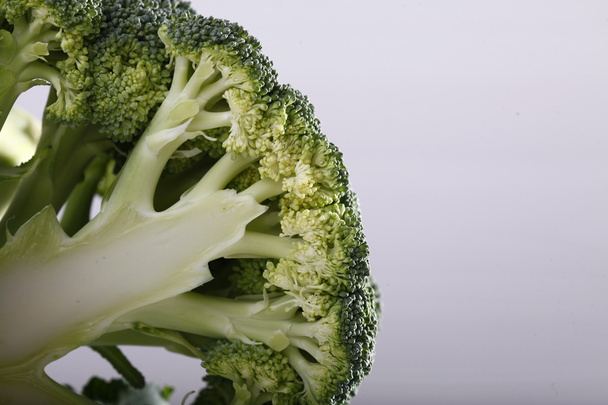 Broccoli vegetable on grey - Photo, image