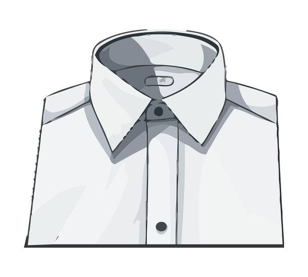 Elegantní obchodník oblek skládaný ikona izolované - Vektor, obrázek