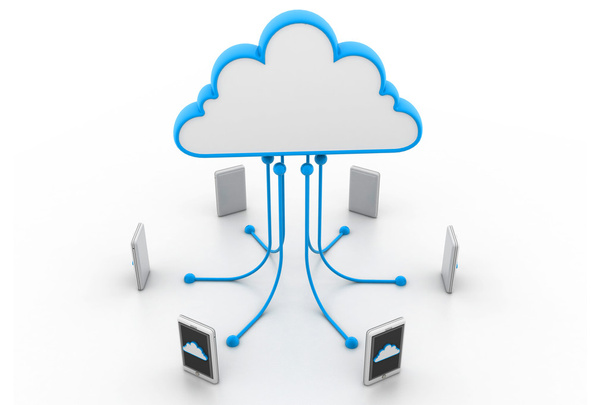 cloud computing-apparaten - Foto, afbeelding