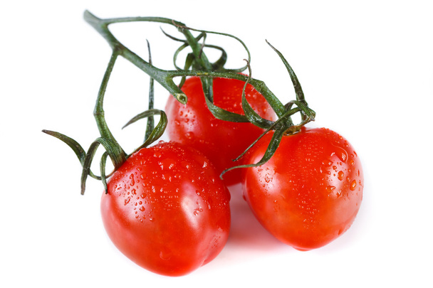 Wiśniowe pomidory. - Zdjęcie, obraz