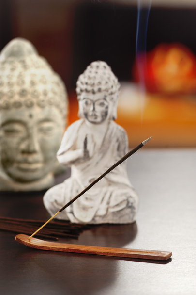 an incense on the table at home - Φωτογραφία, εικόνα