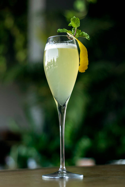 limone e pompelmo con cocktail di spritz agli agrumi bianchi d'uovo - Foto, immagini