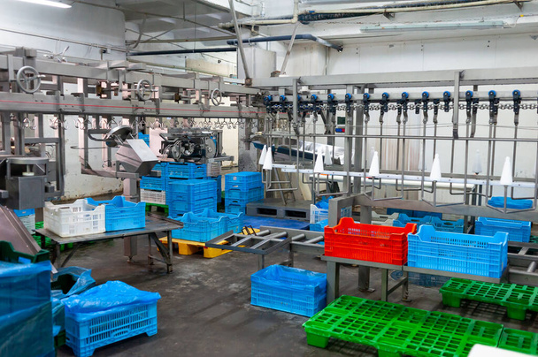 industrielle Fabrik, Produktion der Ausrüstung für die Herstellung der Anlage - Foto, Bild
