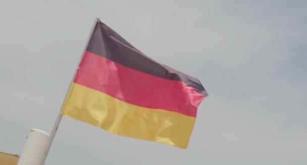 Video of Germany flag on the sky background - Footage, Video