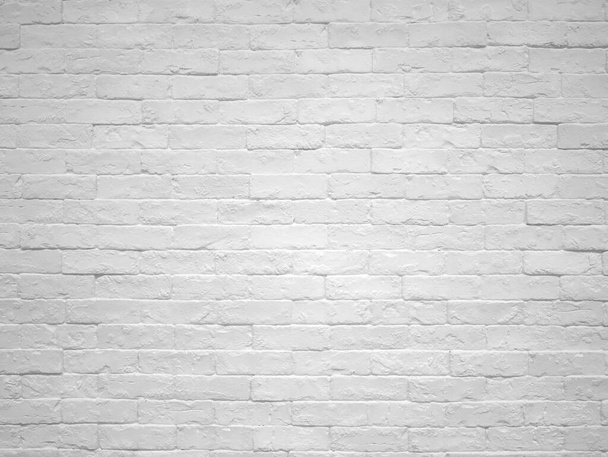 Biała cegła ściany tekstury dla wzoru tła. - Zdjęcie, obraz
