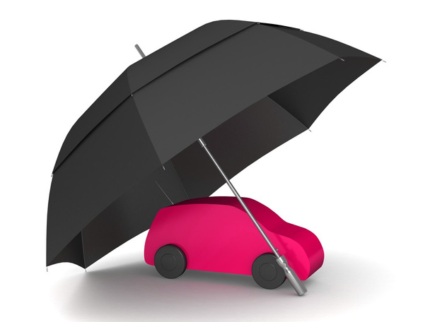 Car under an umbrella - Fotó, kép