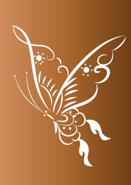 Εικονογράφηση σχεδίασης εικονίδιο για πεταλούδα - Φωτογραφία, εικόνα