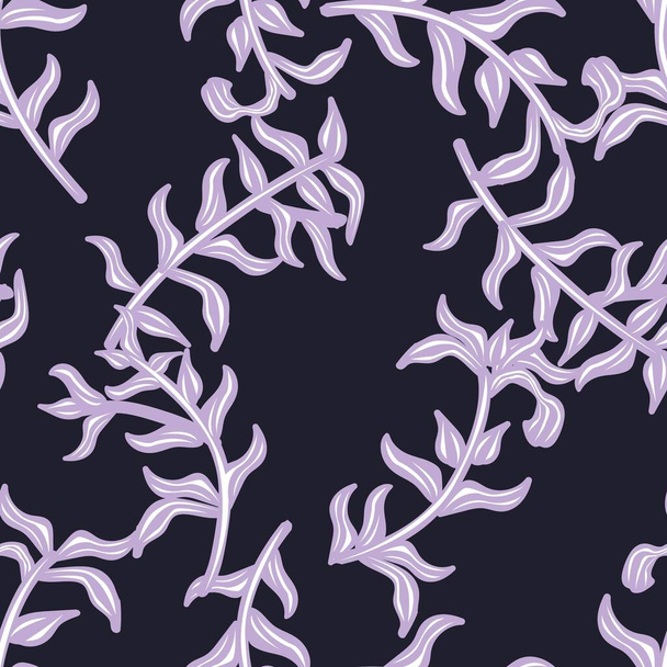 Pastels Tropical Leaf design de motifs sans couture pour les textiles de mode, les graphiques et l'artisanat - Vecteur, image
