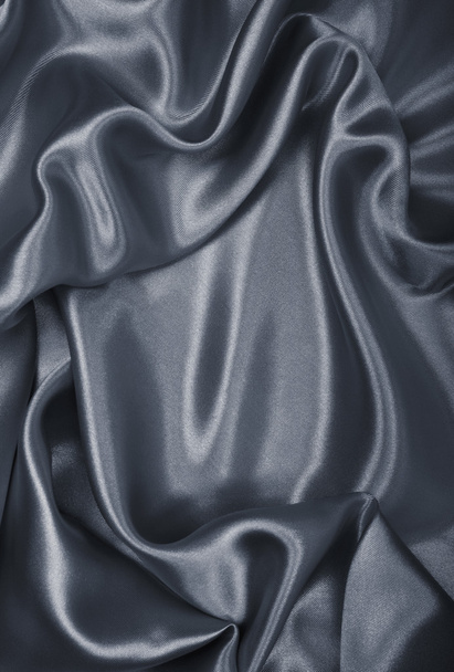 Elegant grey silk as background - Фото, изображение