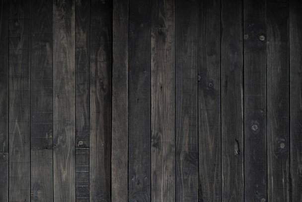 Detail of old wooden planks wall background  - 写真・画像