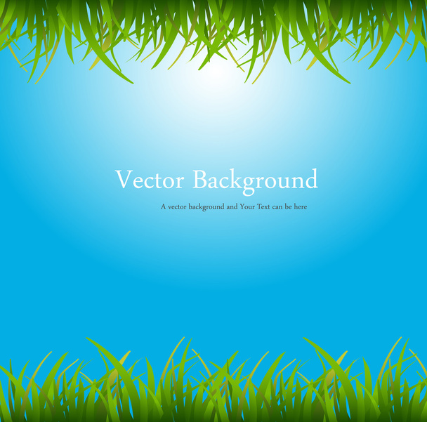 ilustrace styl rámu grassline - Vektor, obrázek