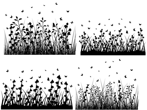 Abstract Grass Silhouettes - Vector, Image