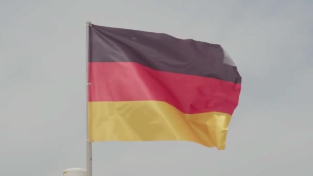 Video of Germany flag on the sky background - Footage, Video