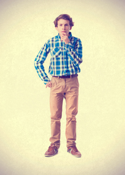 teenager doubt gesture. isolated - Photo, image