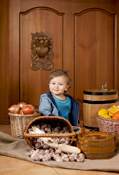 baby in a cook cap - Fotó, kép