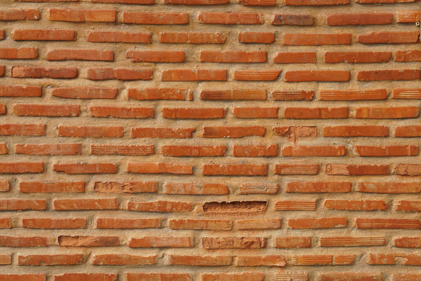 Fondo de pared de ladrillo bloque marrón, pared de construcción - Foto, imagen