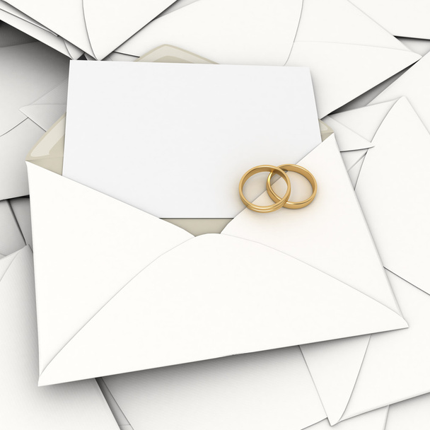 Blank wedding invitation - Foto, immagini