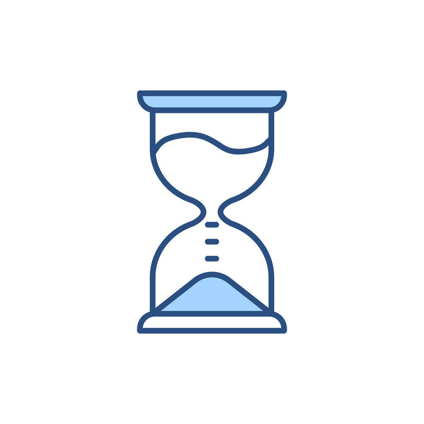 Hourglass related vector line icon. Isolated on white background. Vector illustration. Editable stroke - Vektor, kép