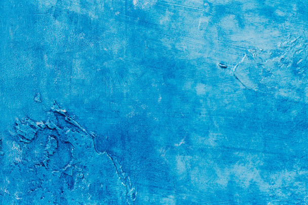 abstract blue background texture concrete or plaster hand made wall - Fotografie, Obrázek