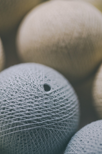 coleção de bolas de lã no fundo branco
 - Foto, Imagem