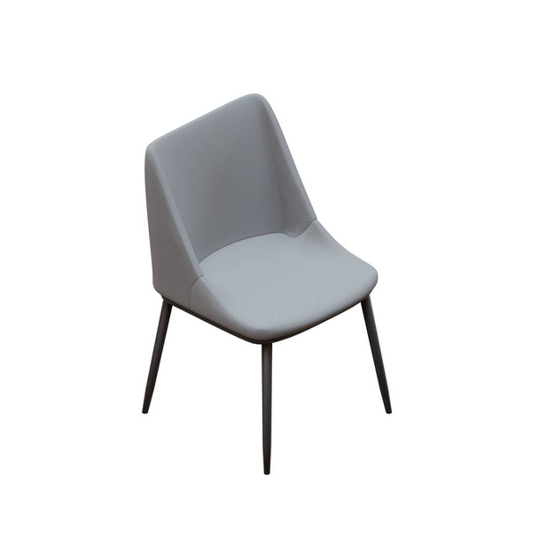 Basic Dining Chair 3D Render Illustration - Fotoğraf, Görsel