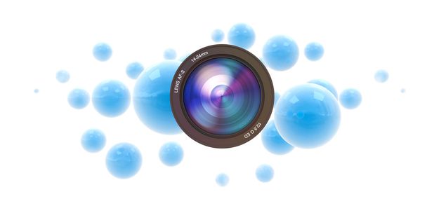 Photographic blue spheres - Foto, Bild