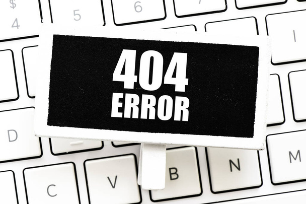 Close up of Words with 404 Error  - Web Concept Idea - Photo, Image