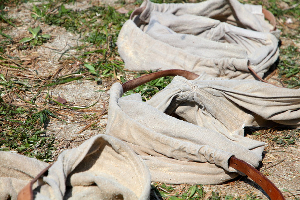Calças de luta livre suíças descartadas
 - Foto, Imagem