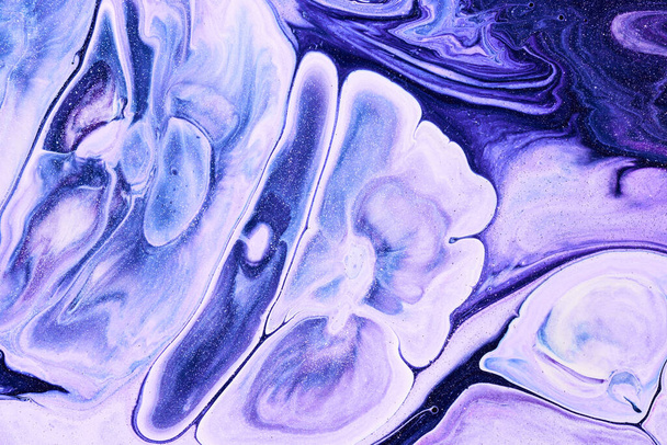 Flowing paint texture. Paper marbled abstract background - Фото, зображення