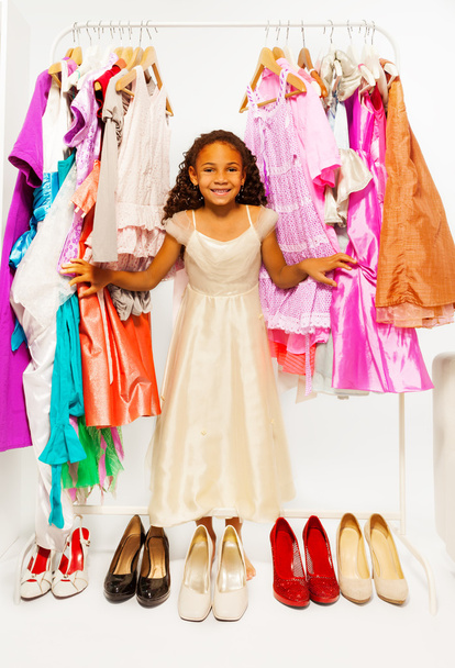 Girl choosing clothes - Foto, Imagem