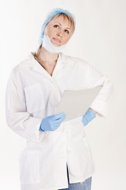 Pretty doctor with folder - Photo, Image