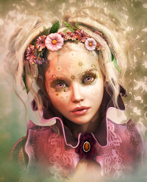 Flowerface, 3D-s Cg - Fotó, kép