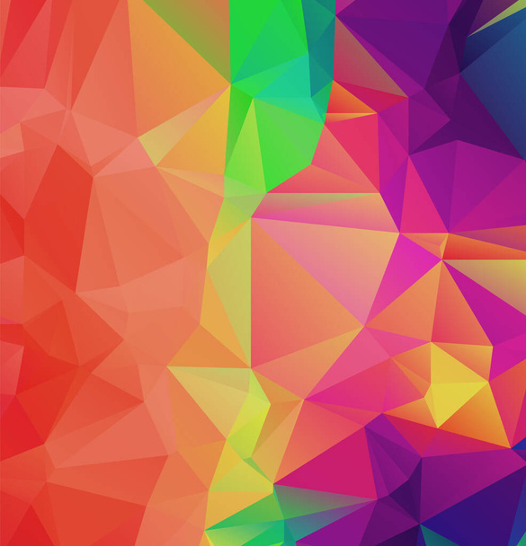 Abstrakter geometrischer Hintergrund von Dreiecken. Buntes Mosaikmuster. Vektorillustration - Vektor, Bild