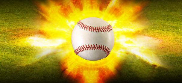 Бейсбол вогняна трава фон
 - Фото, зображення