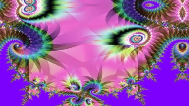 Decoratieve fractal splash van creativiteit. - Video