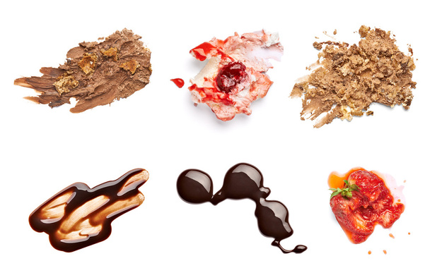 pastel de chocolate y fresa mancha mota postre comida
 - Foto, imagen