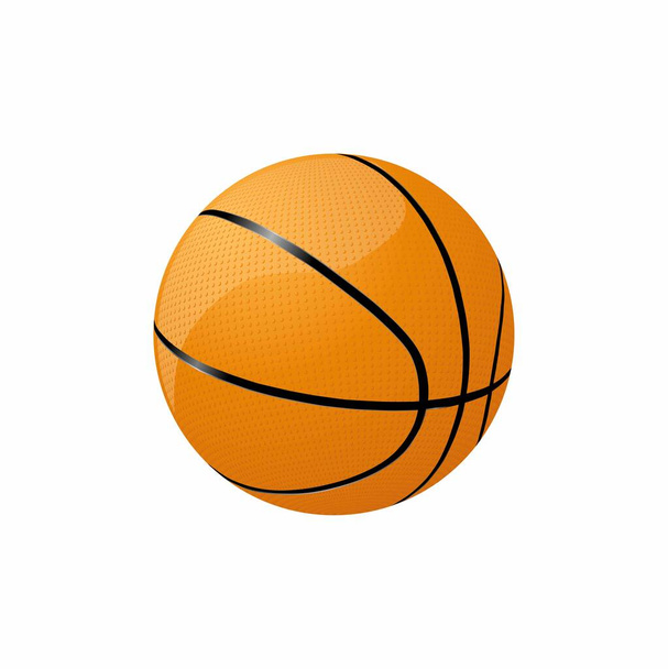 Basketbal izolované na bílém pozadí - Vektor, obrázek