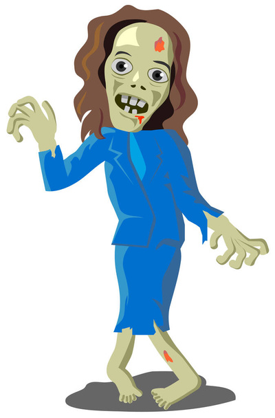 illustration vectorielle d'un zombie - Vecteur, image