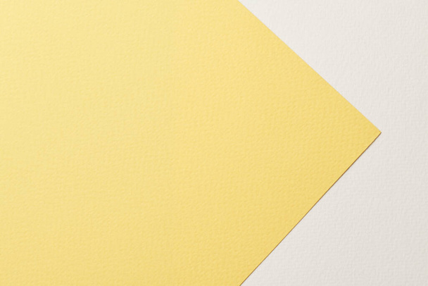 Rough kraft paper background, paper texture yellow white colors. Mockup with copy space for text - Φωτογραφία, εικόνα