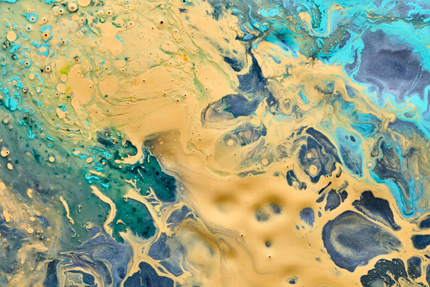 Abstract versicoloured background. Luxury fluid art. Waves, splashes and blots of acrylic alcohol ink, paints under water. Multicolored marble texture - Фото, изображение